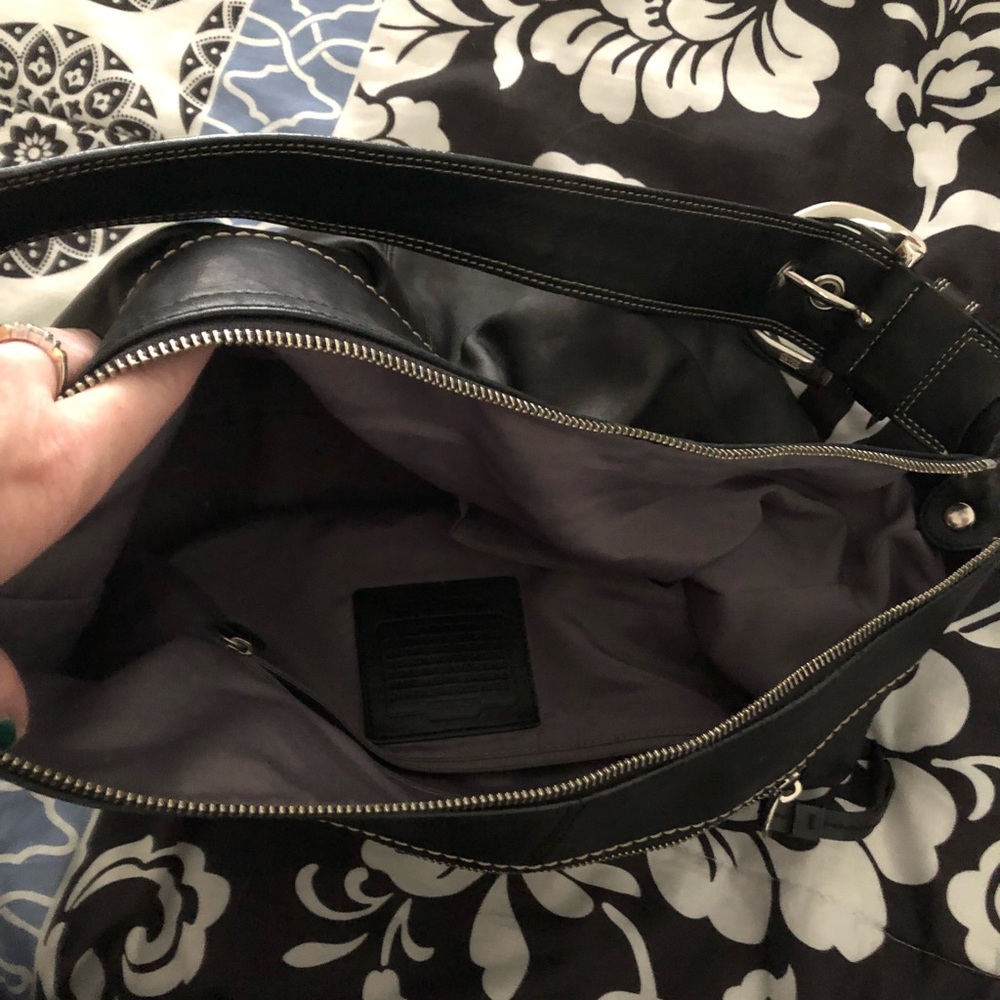 Black Coach shoulder bag